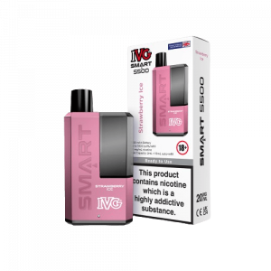 IVG SMART 5500 Legal Big Puff Device offering pre-filled , pre-charged and auto-refill disposable giving the best vaping experience upto 5500 puffs.