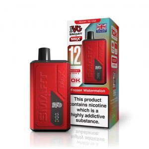 IVG Smart Max Pre-filled Kit with the fresh fruity flavour of watermelon providing upto 10k puffs and is ban proof certified 2025.